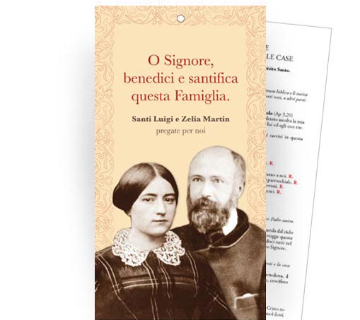 Cartoncino Benedizione delle famiglie nelle case - "Santi Luigi e Zelia Martin"