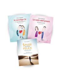 1 copia di "Io accolgo te" + 1 copia di "Le notti dell'amore" + 1 copia di "5 passi per essere felice"