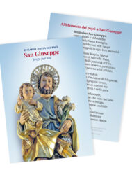 Cartoncini "San Giuseppe" con preghiera di affidamento dei papà