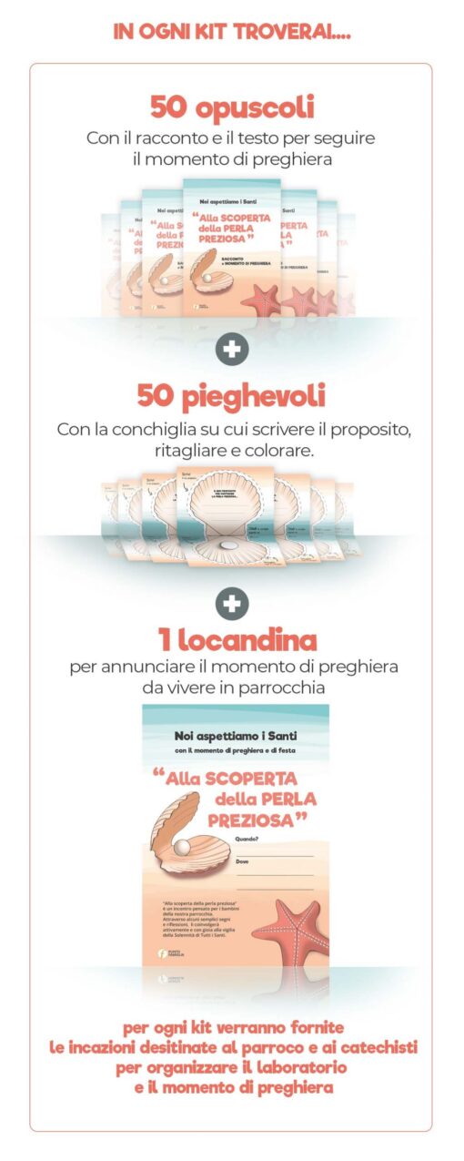 Kit "Noi aspettiamo i Santi - Alla scoperta della perla preziosa"