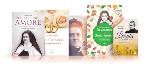 Pacchetto che contiene "Per il tuo solo Amore" + "Luigi e Zelia Martin" + "Non ho che l'oggi" + "In vacanza con Santa Teresina" in omaggio "Leonia Martin" e la medaglietta di Santa Teresa