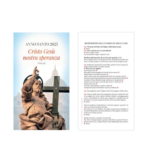 Pacchetti cartoncini Benedizione delle famiglie "Cristo Gesù nostra speranza"