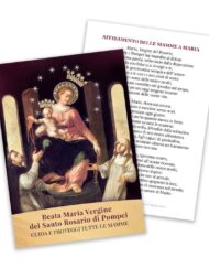 Pacchetto cartoncini "Vergine del Rosario di Pompei" con affidamento della mamme a Maria